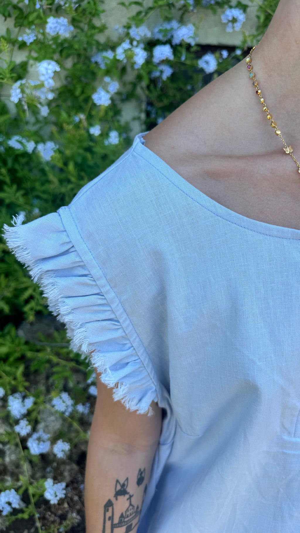 Blusa celeste