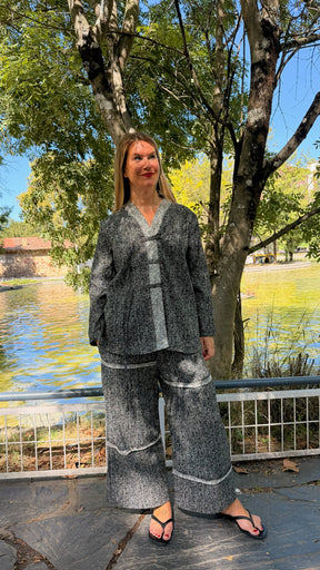 Chaqueta jaspeada conjunto