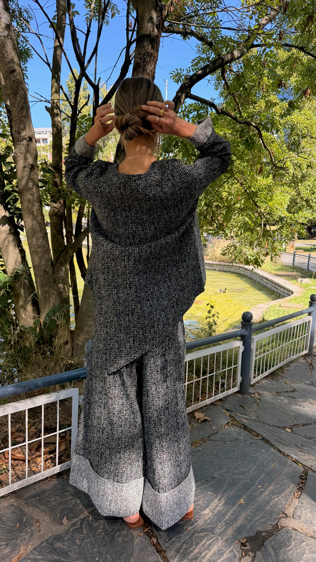 Pantalón jaspeado conjunto