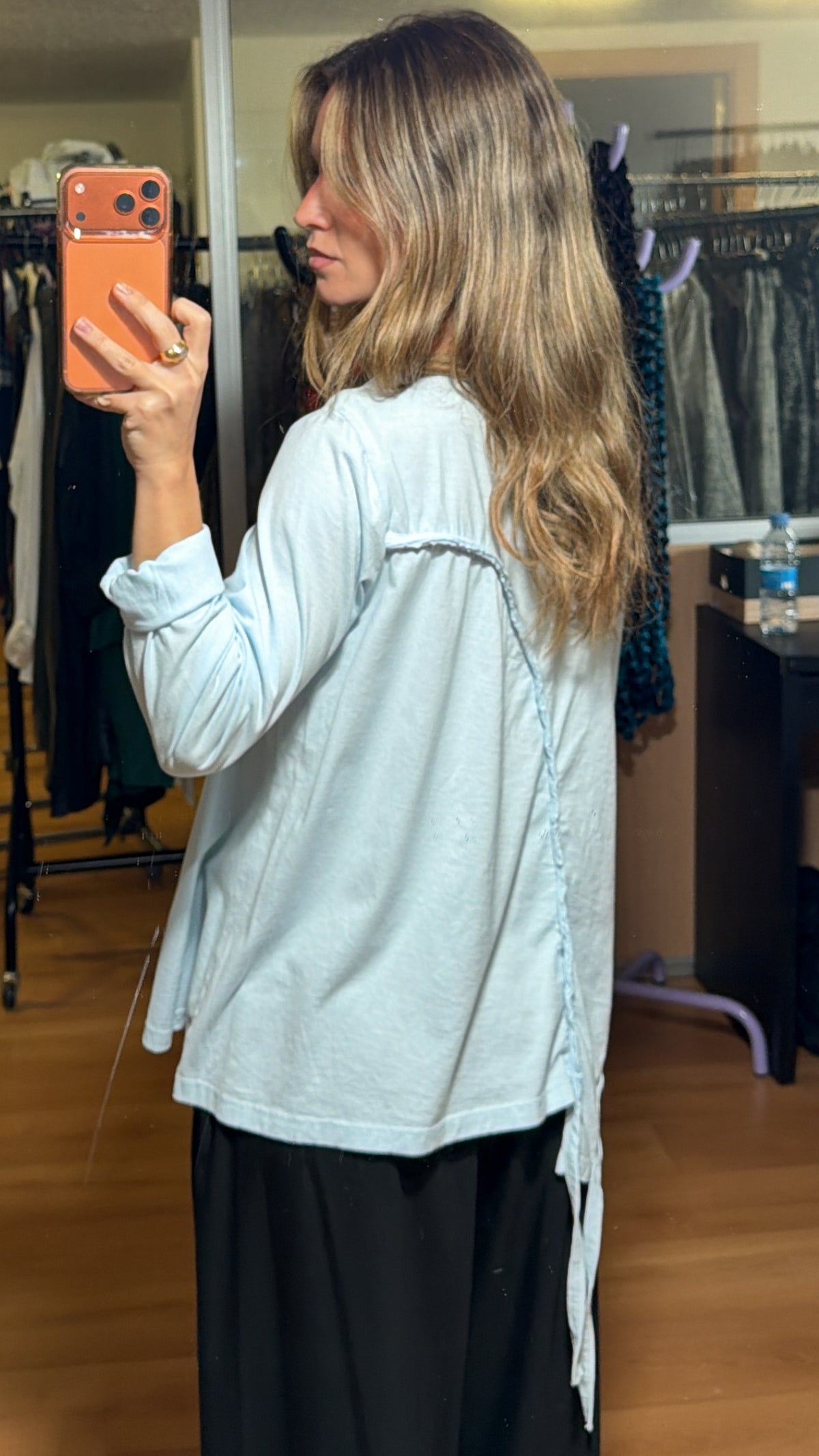 Camiseta azul bebe