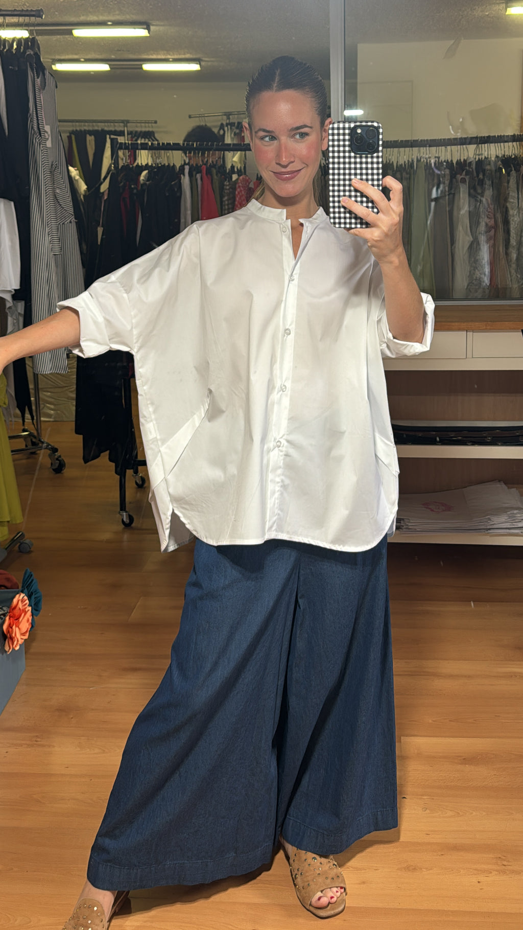 Camisa cuello mao