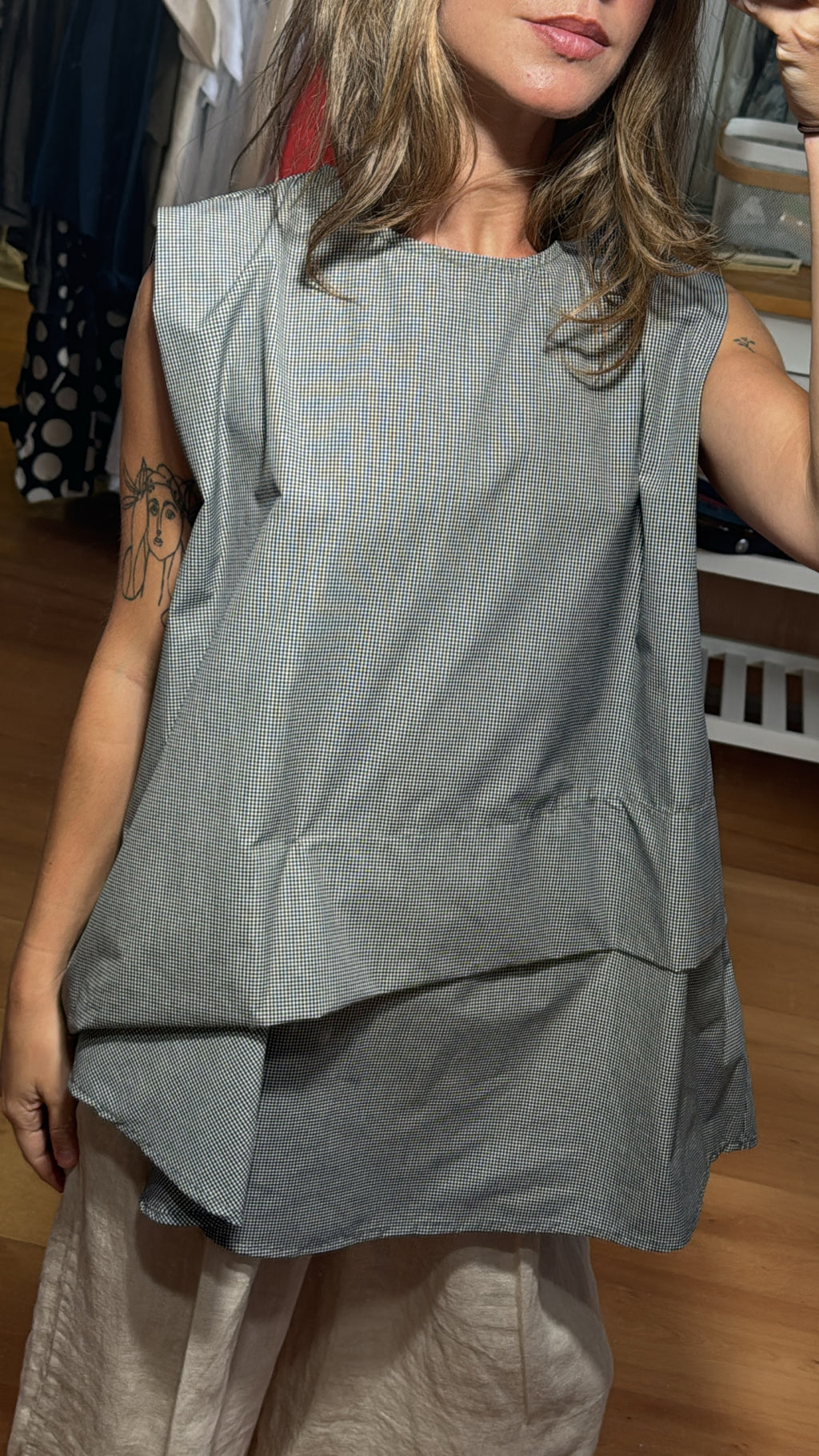 Blusa cuadro Vichy pequeño