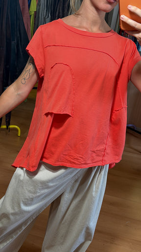 Camiseta de algodón con bolsillo