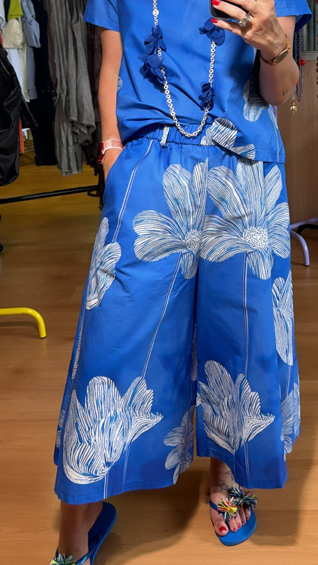 Pantalón estampado floral