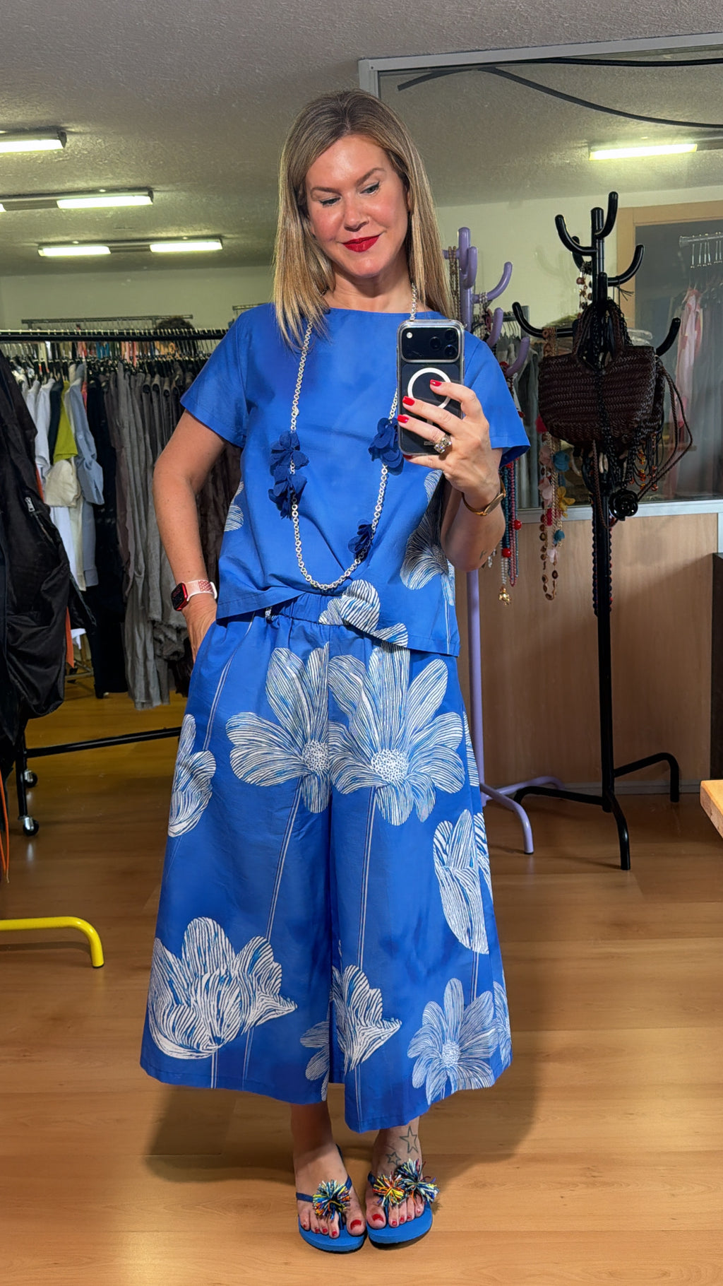 Pantalón estampado floral
