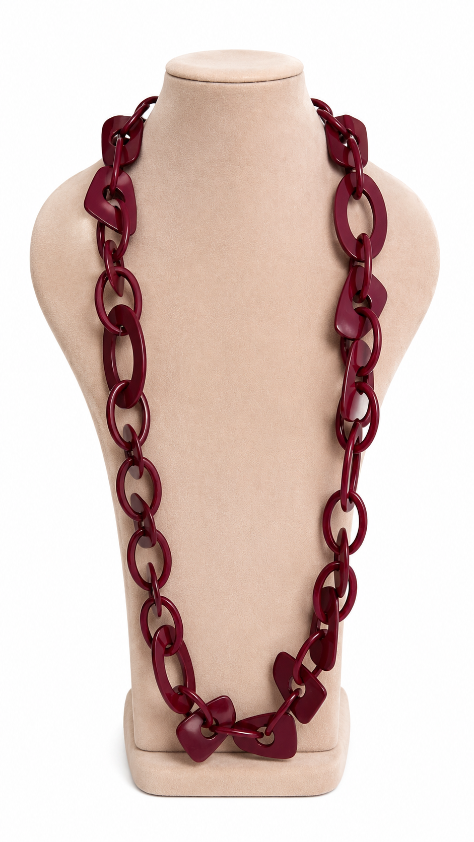 Collar con eslabones irregulares