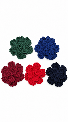 Flor de ganchillo pétalos