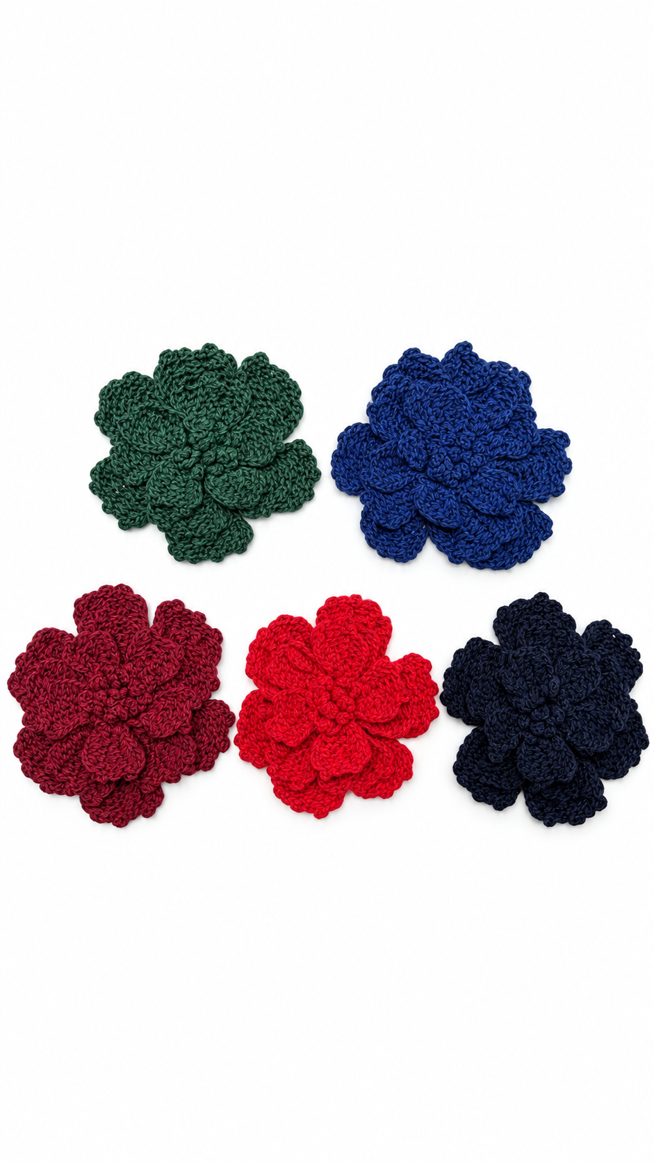 Flor de ganchillo pétalos