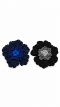Flor de ganchillo triple color