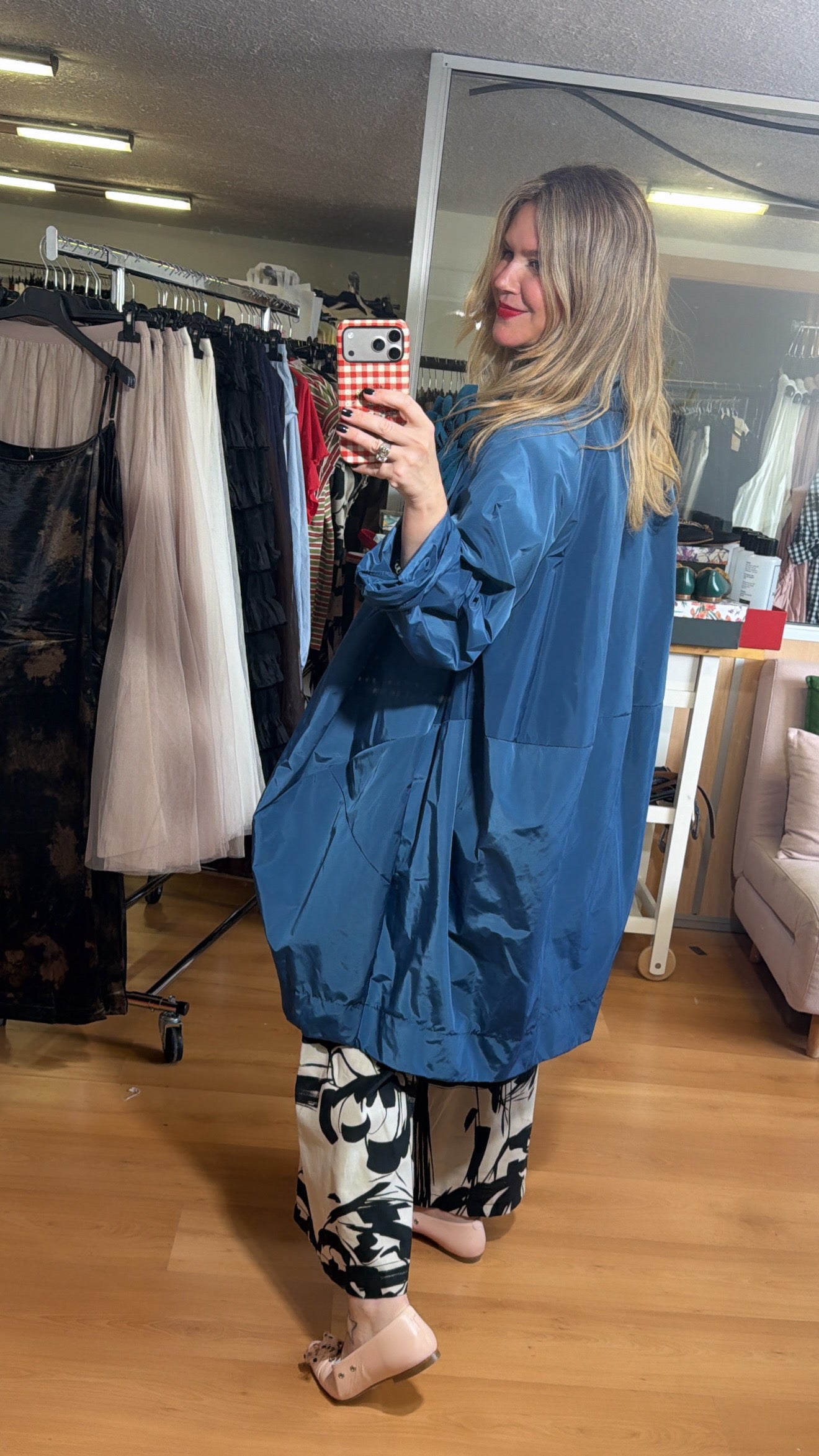 Blusa lino estampado abstracto