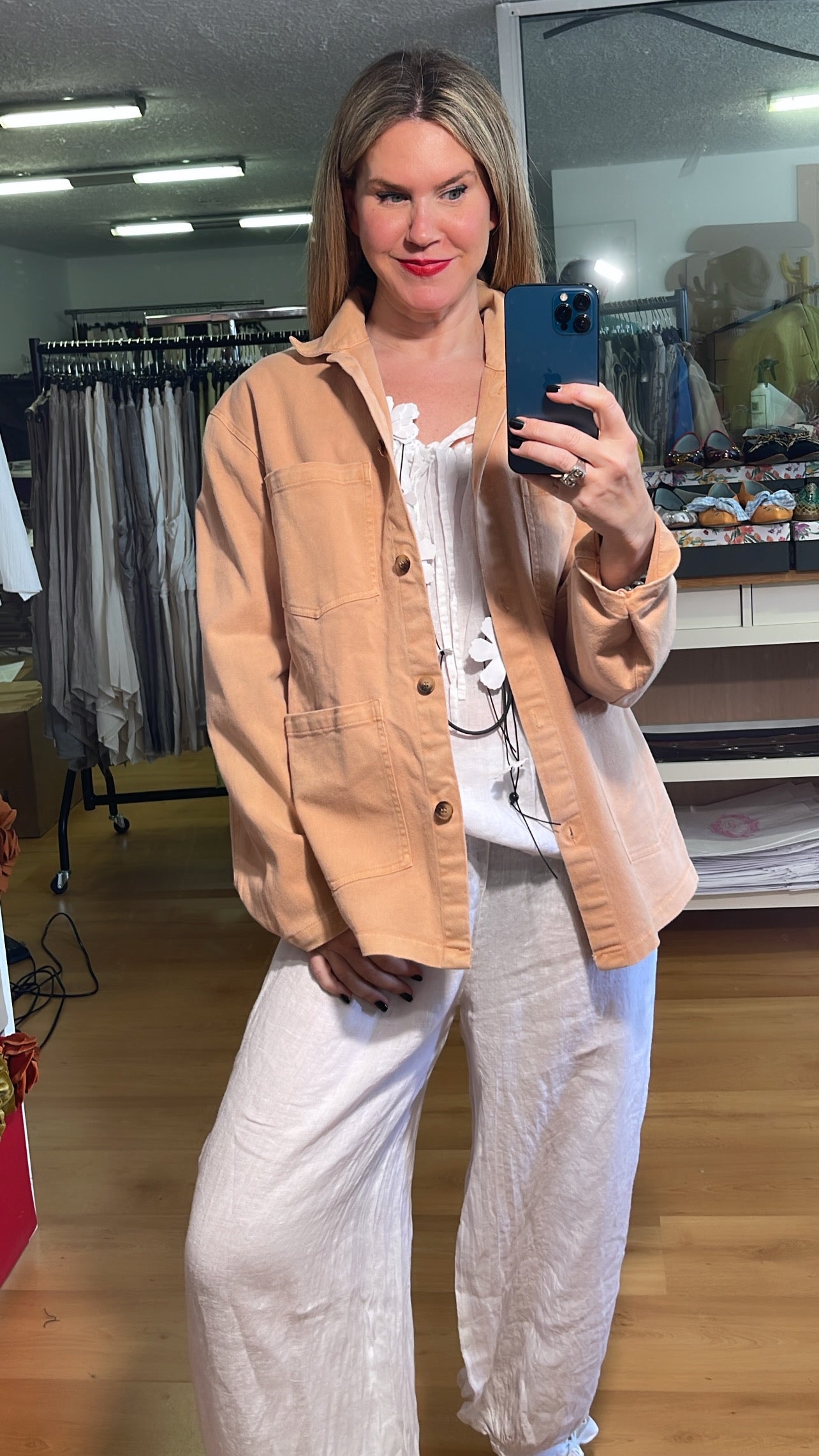 Blusa lazada lino