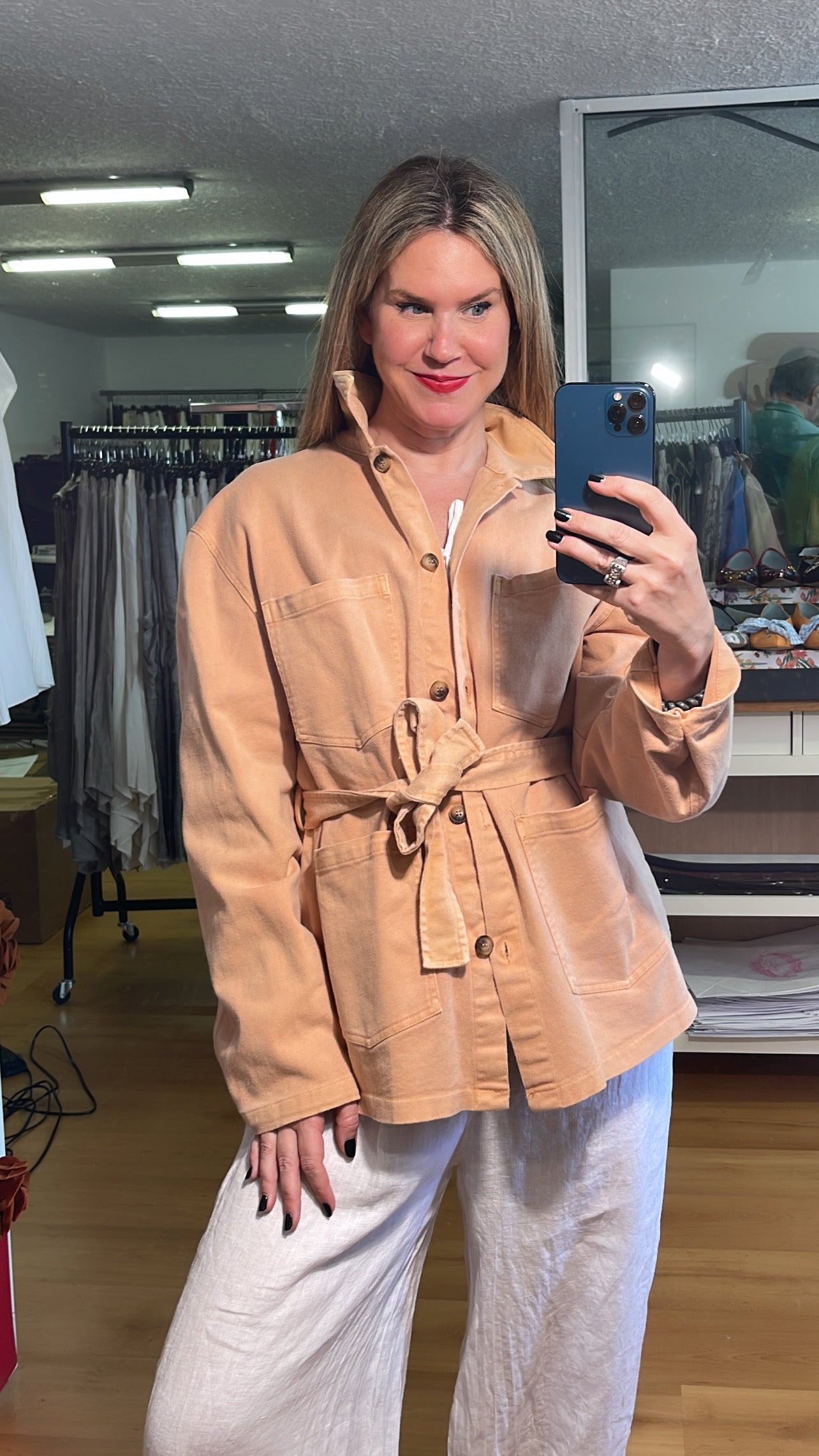 Blusa lazada lino