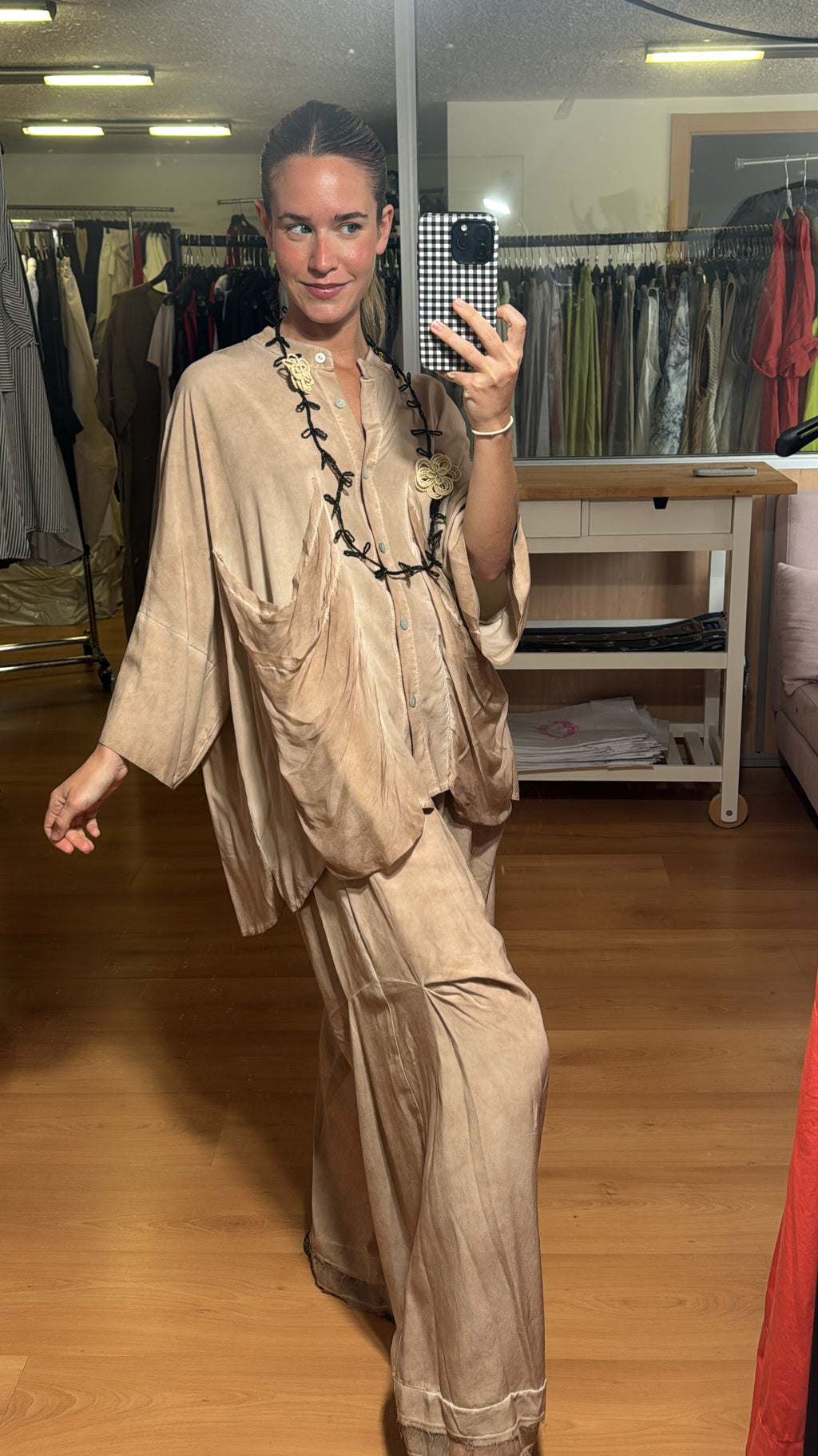 Blusa seda fluida