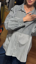 Camisa rayas combinadas
