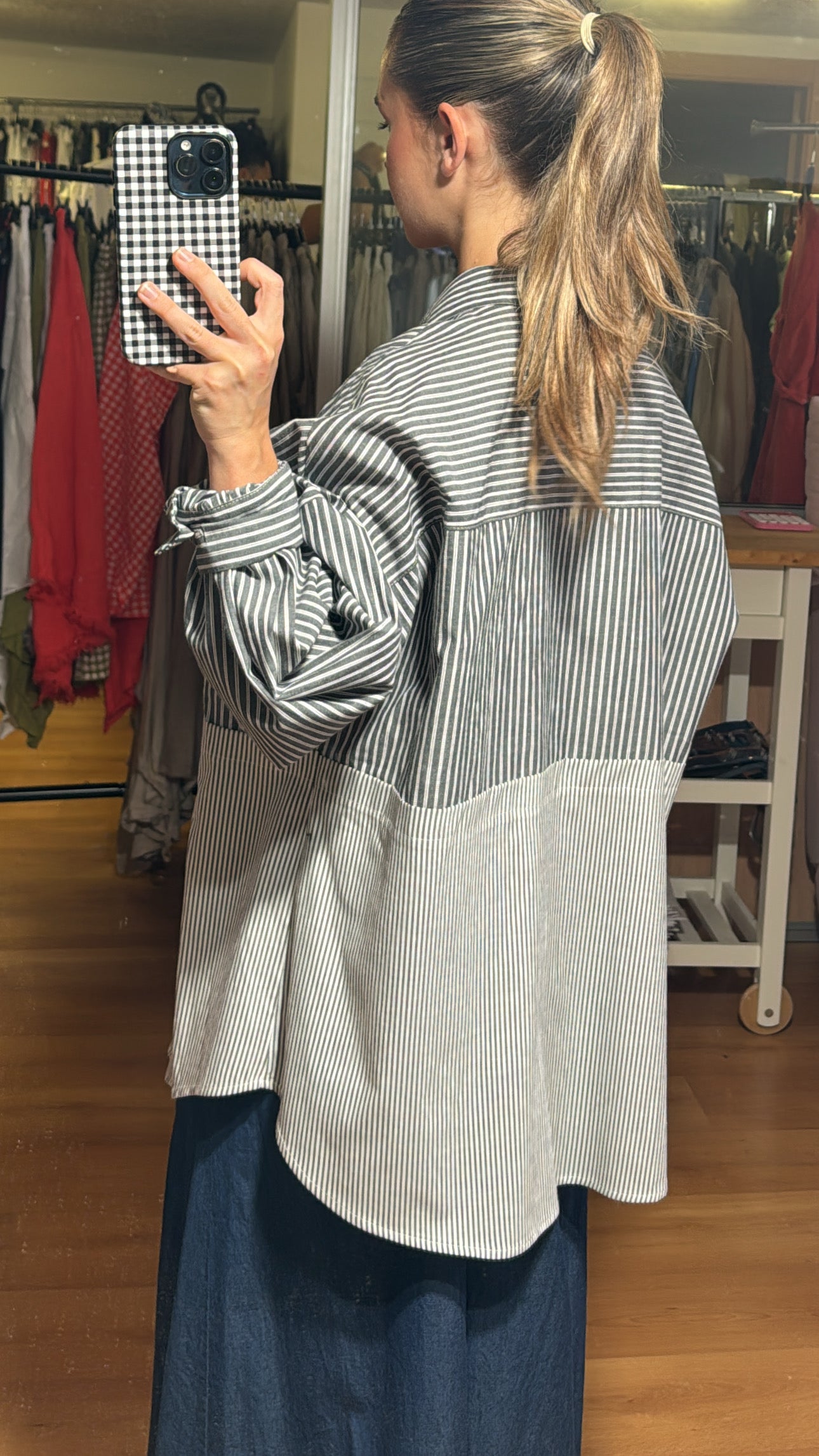 Camisa rayas combinadas