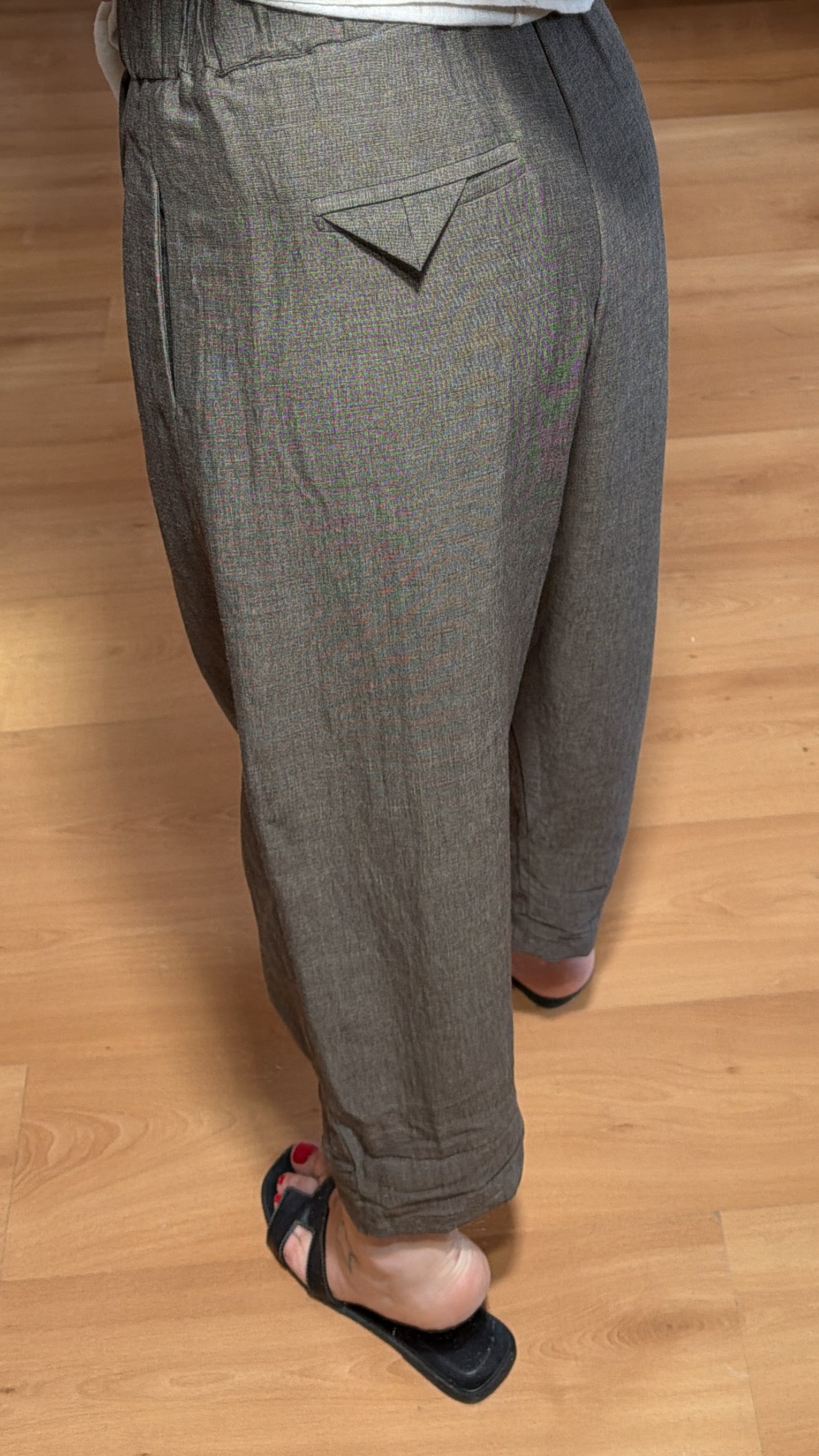 Pantalón baggy lino