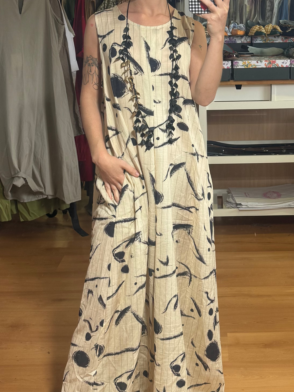 Vestido sin mangas