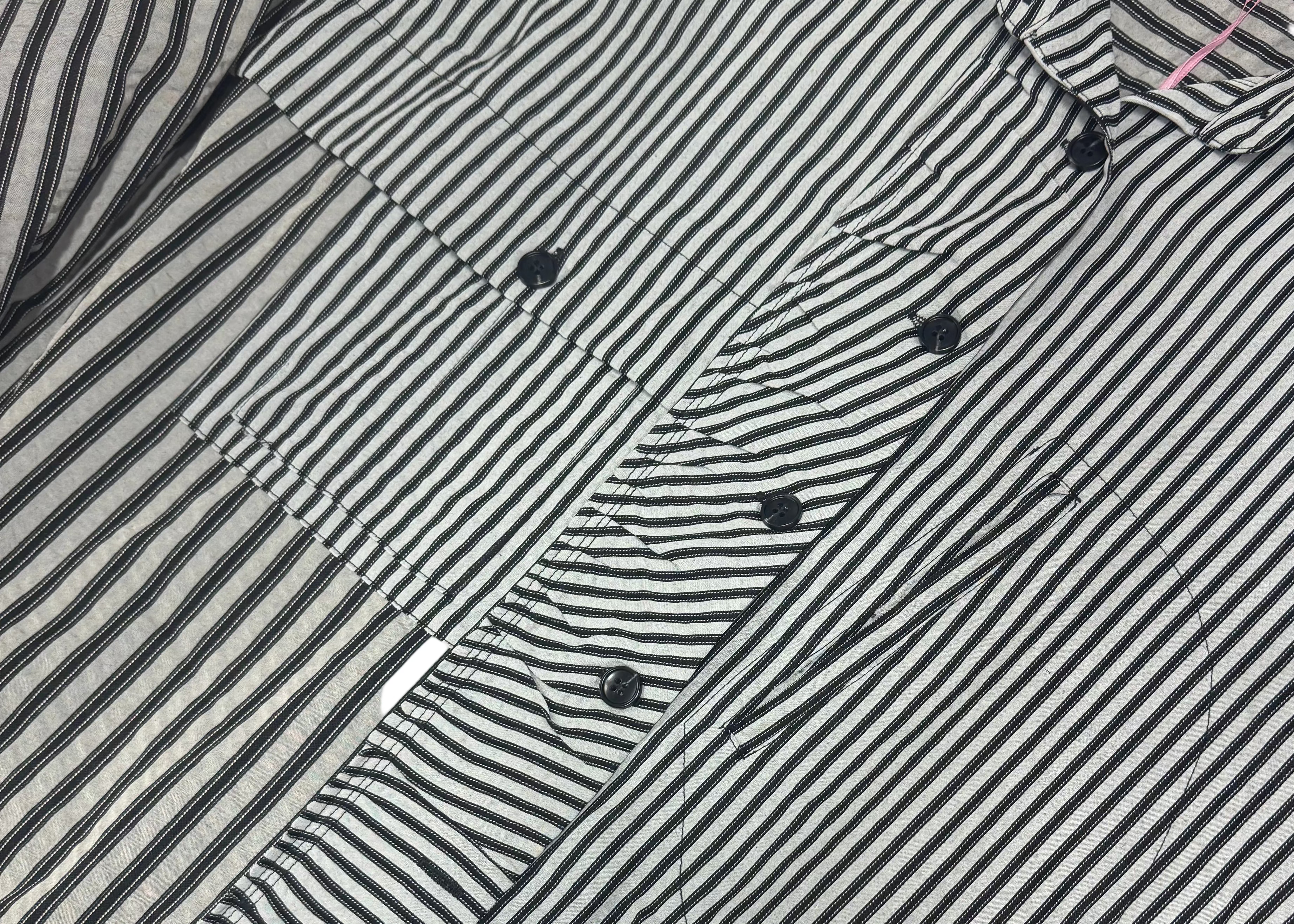 Camisa rayas gris y negra