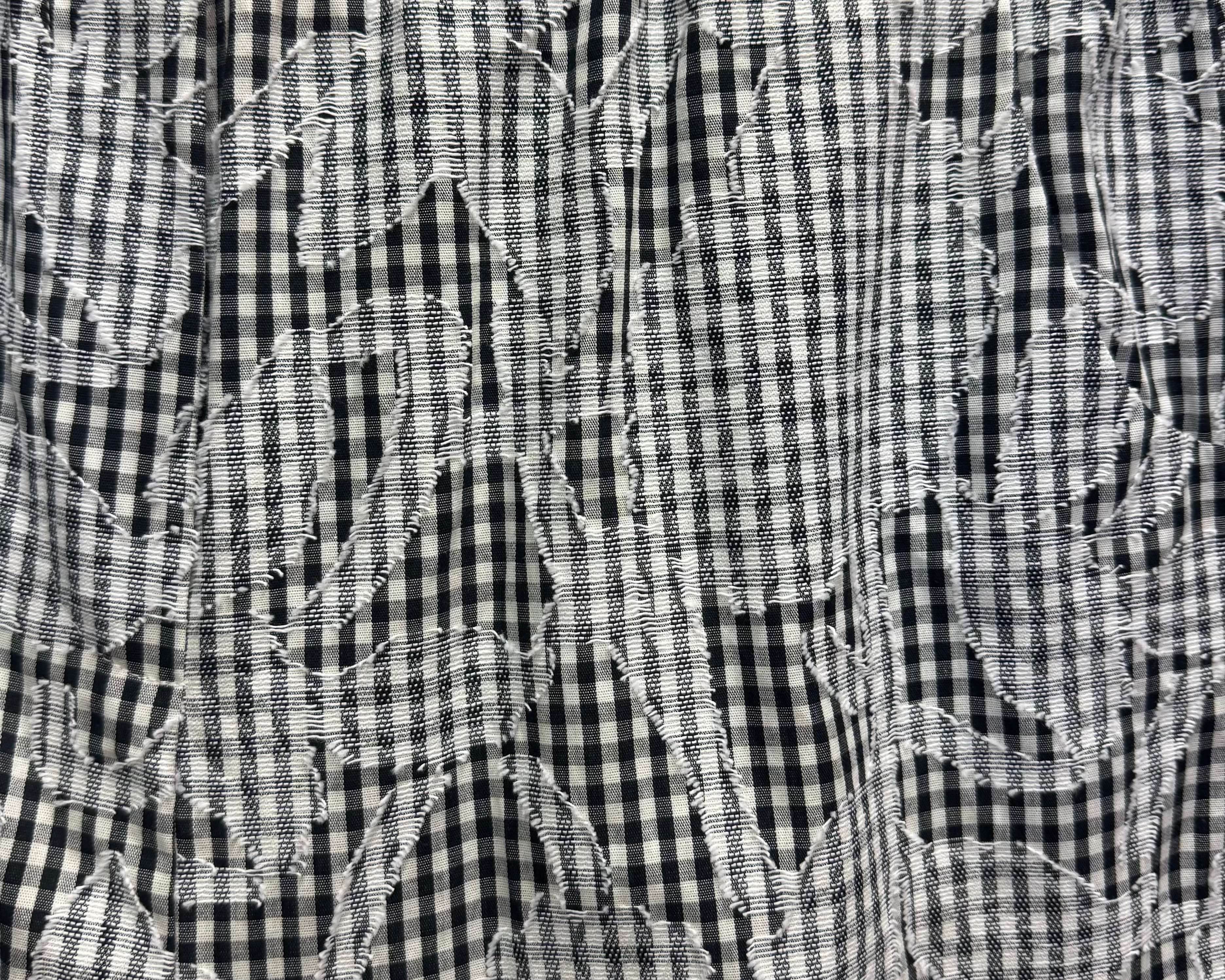 Pantalón estampado blanco y negro