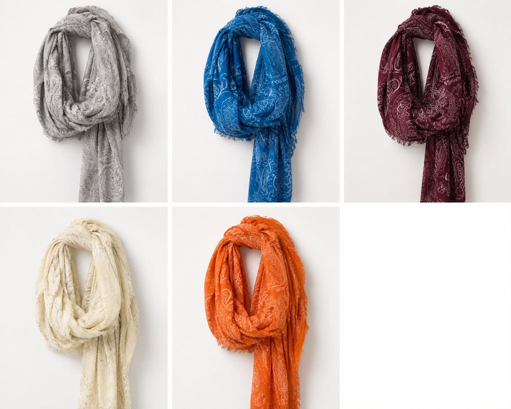 Fular estampado 6 colores