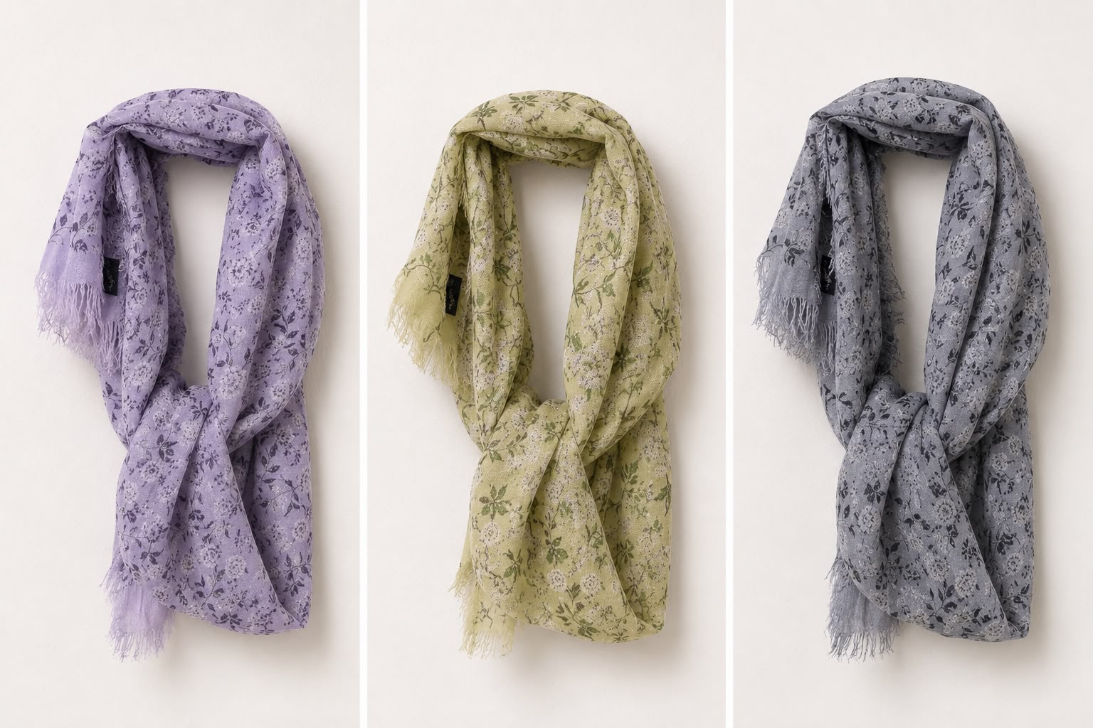 Fular estampado floral
